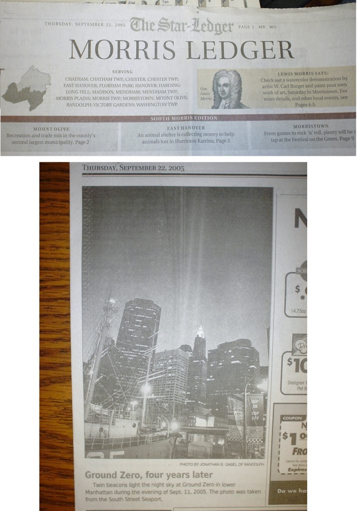 Star Ledger Newspaper, September 22, 2005 Jonathan Gabel Photography , Photography